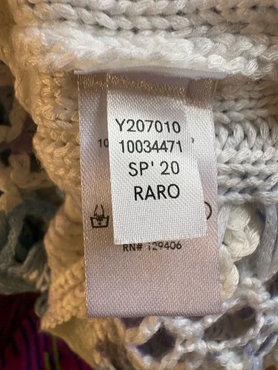 Venus Open Knit Crochet Top Size XL perfect swimsuit cover up or layering top - Picture 10 of 10